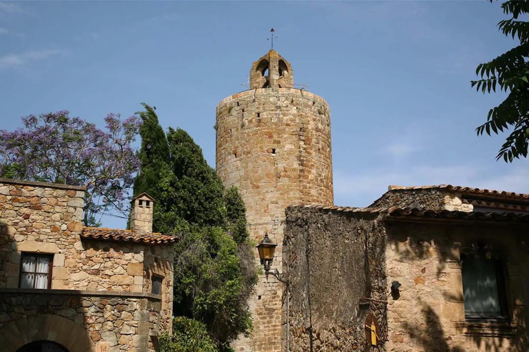 Image shows old brick houses in Europe