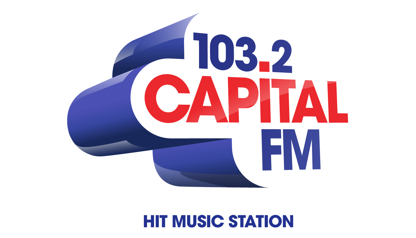 Image shows the logo for the UK station, Capital FM.