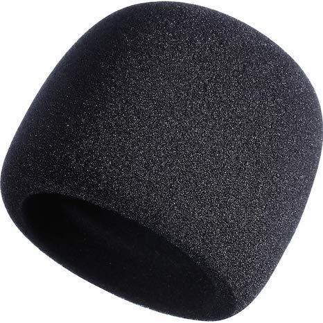 Image shows a Mudder Foam microphone muffler against a white background.