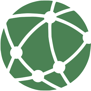 Image shows the PodGrid logo featuring a white background, and a green sphere with white lines and points across it.