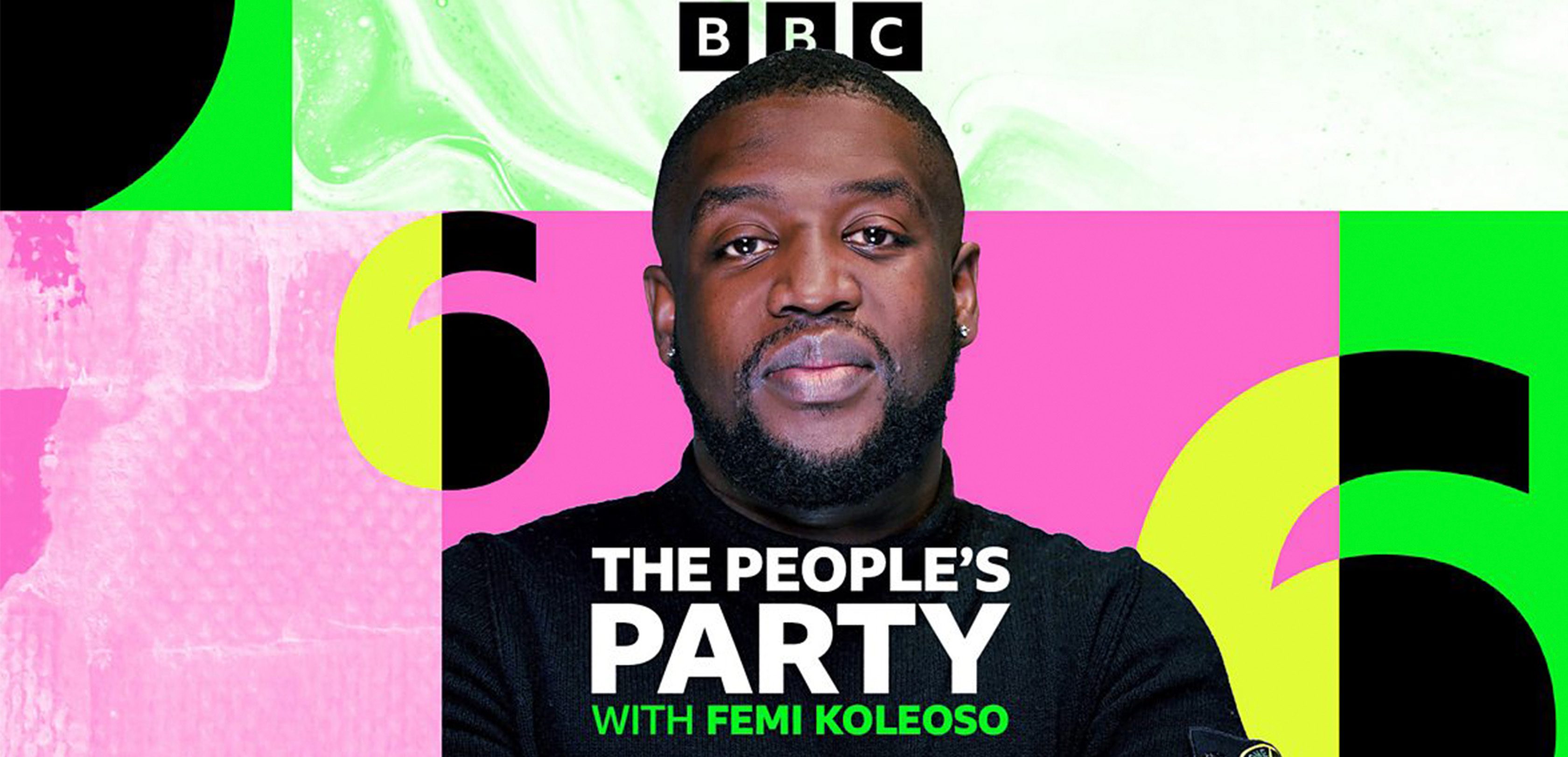 The official show artwork for The People's Party with Femi Koleoso.