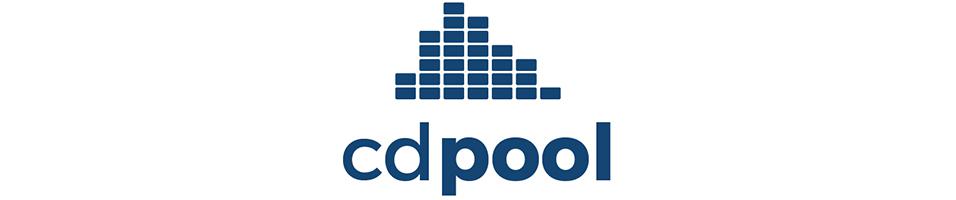 This is an image of the CD Pool logo, a white backdrop with navy soundlevels visible above soundpool/