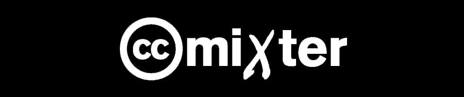 This is a black backdrop that reads CCMixter, with a small circle visible.