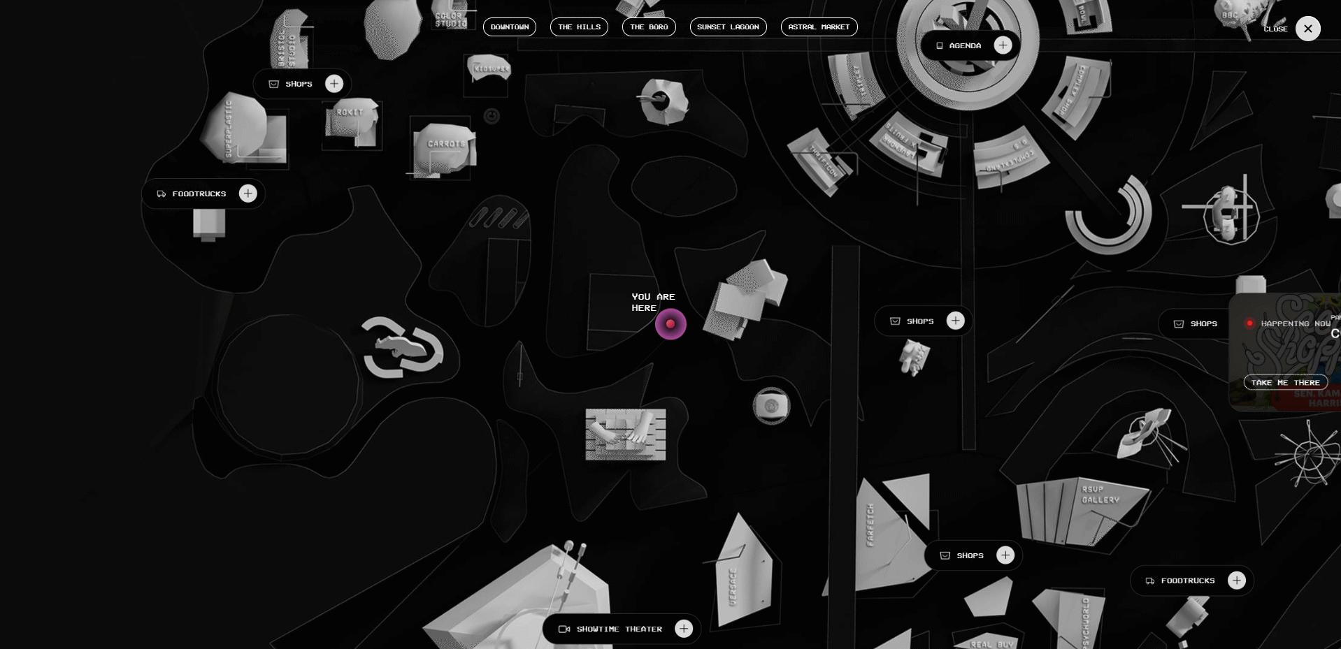 Image shows the digital Map of ComplexLand