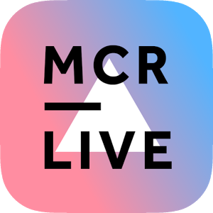 Image shows the logo for MCR Live.