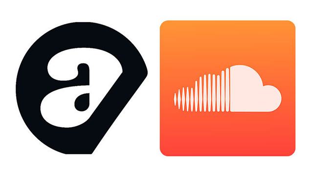 Image shows the Acast and Soundcloud logos side by side.