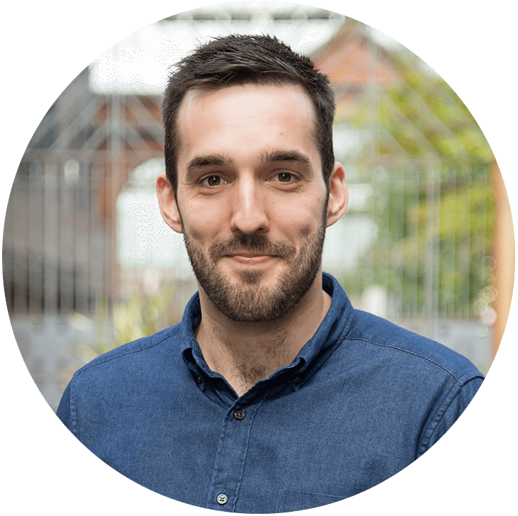 Image is a circular headshot of the Radio.co CTO, John White.